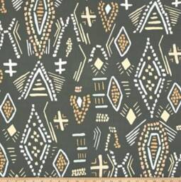 Tribal Fitted Crib Sheet - Neutral Cotton Baby Bedding - thumbnail 3