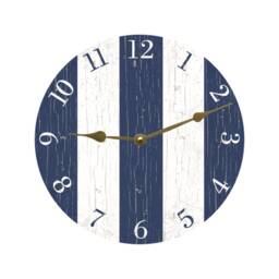 Blue Striped Clock - & White Clock - thumbnail 2