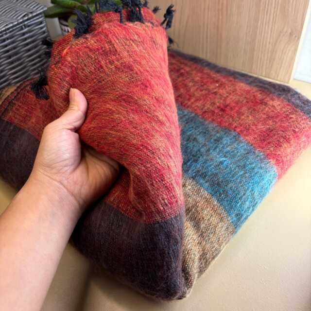 Hand-Loomed Yak Wool Blend Blanket Living Room Sofa Throw, Fairly Traded From Nepal Travel Yoga Throw Home Accessories B12 - image 1