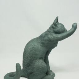 Consensus(Russian Blue Cat Figurine No.1 Personalized Pet Portrait - thumbnail 3