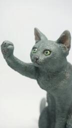Consensus(Russian Blue Cat Figurine No.1 Personalized Pet Portrait - thumbnail 1