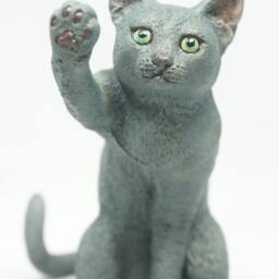 Consensus(Russian Blue Cat Figurine No.1 Personalized Pet Portrait - thumbnail 2