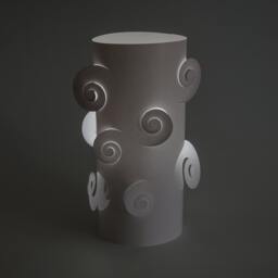 Lamp - Spiral Diy Paper Craft Kit - thumbnail 3