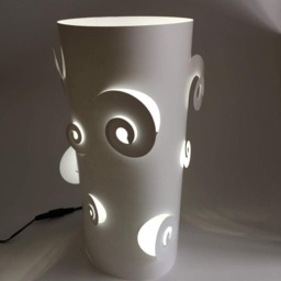 Lamp - Spiral Diy Paper Craft Kit - thumbnail 2