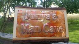 Custom Outdoor Kitchen Copper Sign, Personalized Wall Decor, Anniversary Gift For Him - thumbnail 1