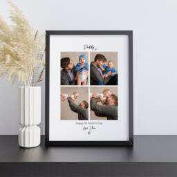 1st Father's Day Gift Frame Custom New Daddy Birthday Picture Print From Son, Personalised Photo For Daddy's First Fathers - thumbnail 3