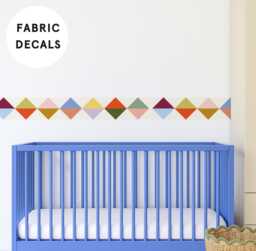Colourful Diamond Wallpaper Boarder Removable Wall Sticker - Circus Theme Nursery & Playroom Decor - thumbnail 1