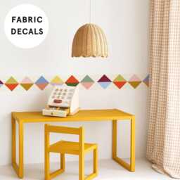 Colourful Diamond Wallpaper Boarder Removable Wall Sticker - Circus Theme Nursery & Playroom Decor - thumbnail 2