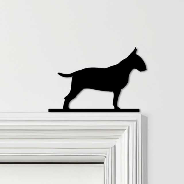 Door Topper Bull Terrier Dog Various Colours Top Of Decorative Sign - Novelty Wall Decor, Frame Art, Art - image 1