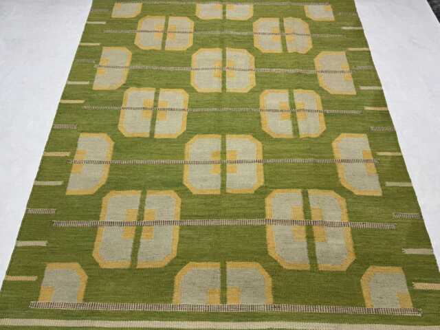 Handwoven Wool Kilim Rug Custom Scandinavian Boho Decor - image 1