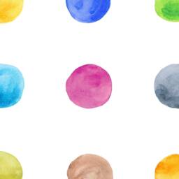 Watercolor Polka Dot Wall Stickers - Peel & Stick Nursery Decor, Baby Room Accents - thumbnail 3
