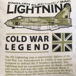 Bacs English Electric Lightning Raf Kuwait Air Force Royal Saudi Mach 2 Fighter Interceptor Aircraft Cushion Inner Included - thumbnail 2
