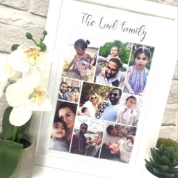 Personalised Sister Print, Sisters Gift Photo Collage, Sibling Quote Wall Decor, Birthday For Sisters, Custom Family Portrait Framed - thumbnail 3