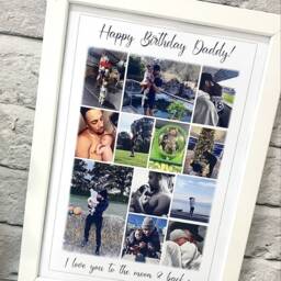 Personalised Sister Print, Sisters Gift Photo Collage, Sibling Quote Wall Decor, Birthday For Sisters, Custom Family Portrait Framed - thumbnail 2