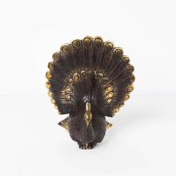 Bronze Peacock Figurine, 5.6 - thumbnail 3