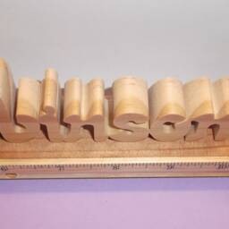 All Wood Teachers Name With Red Apple - thumbnail 3