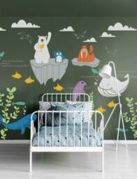 Antarctica & Arctic Wild Animals Wall Decal - Kids Room & Nursery Decor