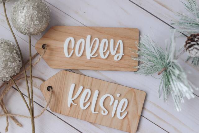Holiday Stocking Tags - Christmas Modern Tag - image 1