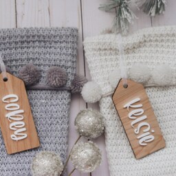 Holiday Stocking Tags - Christmas Modern Tag - thumbnail 2