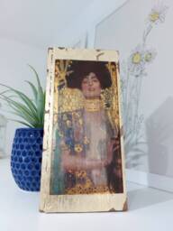 Klimt's Judith Wooden Wall Art Gold Symbolist Painting - thumbnail 1