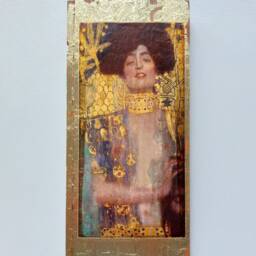 Klimt's Judith Wooden Wall Art Gold Symbolist Painting - thumbnail 2