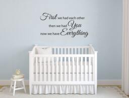 First We Had Each Other - Wall Sticker Childrens Bedroom Nursery Vinyl Decal - thumbnail 1
