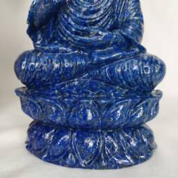 Lapis Buddha, Gautam Meditating Buddha, Buddha Figurine, Carved Stone Natural Stone Gemstone Carvings, Handcarvings - thumbnail 3