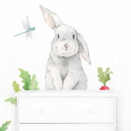 Silly Bunny - Fabric Wall Decal Hop Mej - thumbnail 2