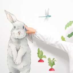 Silly Bunny - Fabric Wall Decal Hop Mej - thumbnail 3