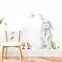 Silly Bunny - Fabric Wall Decal Hop Mej