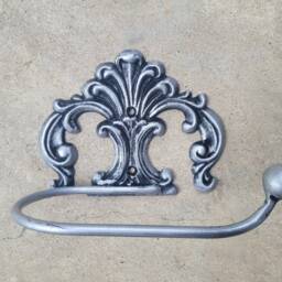 Toilet Paper Holder Tissue Bathroom Hardware Tuscan Decor Tp Hanger Wrought Iron Euro Style Bath Fixture - thumbnail 4