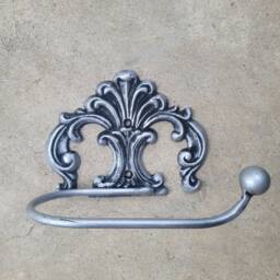 Toilet Paper Holder Tissue Bathroom Hardware Tuscan Decor Tp Hanger Wrought Iron Euro Style Bath Fixture - thumbnail 3
