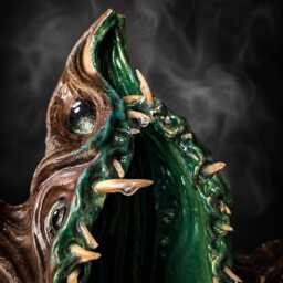 Cosmic Horror Plant Pot - The Watching Maw Many-Eyed Cast Stone Monster Planter - thumbnail 4