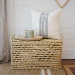 Woven Wicker Toy Box - Handcrafted Rattan Palm Storage Trunk & Basket Available in 4 Sizes - thumbnail 2