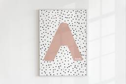 Personalised Alphabet Initial Print, Name Baby Alphabet, Art, Kids Room - thumbnail 1