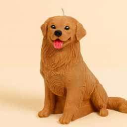 Handcrafted Golden Retriever Soy Wax Candle - thumbnail 2