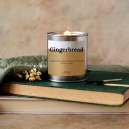 Gingerbread Wood Wick Scented Candle With Crackling