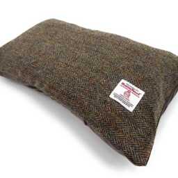 Harris Tweed Brown Herringbone Rectangular Cushion Cover 44cm X 26cm - thumbnail 2
