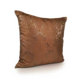 Cinnamon Bronze Pillow, Throw Pillow Cover, Decorative Pillowcase, Cushion Trendy Accent 100% Silk Floral - thumbnail 4