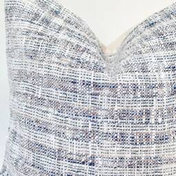 Grey Tribal Hemp Hand Woven Natural Dye Color Pillow Cover - thumbnail 2