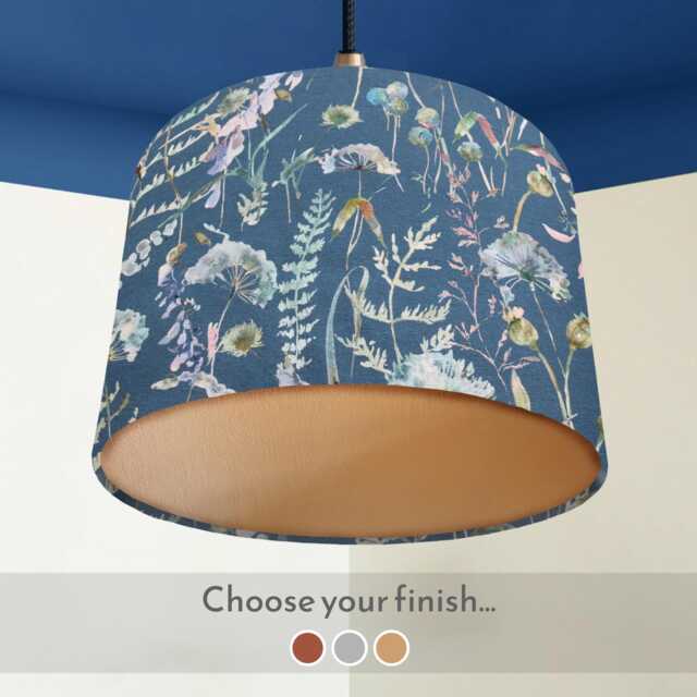 Traditional Rustic Country Lampshade, Floral Botanical Light Shade, Home Interior, Ceiling Table Lamp Shade - image 1