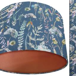 Traditional Rustic Country Lampshade, Floral Botanical Light Shade, Home Interior, Ceiling Table Lamp Shade - thumbnail 2