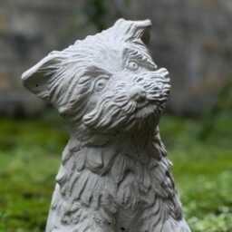 Yorkshire Terrier Concrete Statue Concrete Garden & Home Decoration Cement Dog Sculpture Outdoor Animal Ornament Stone Yorkie Figurine - thumbnail 2