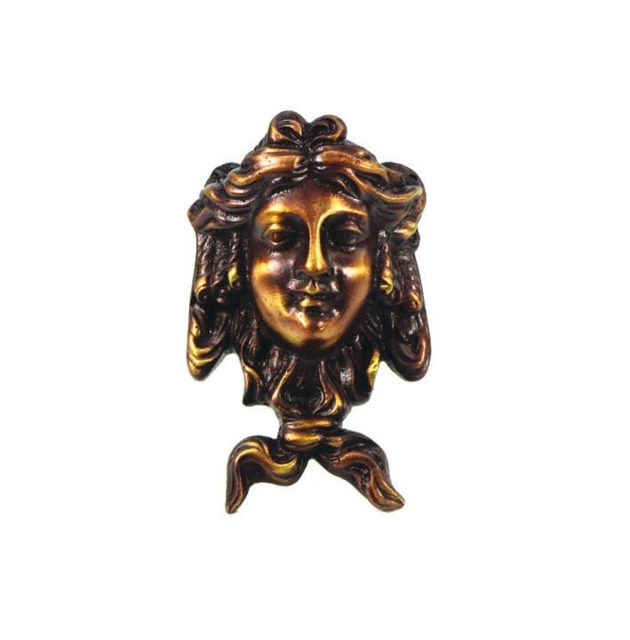 Woman's Face in Bronze