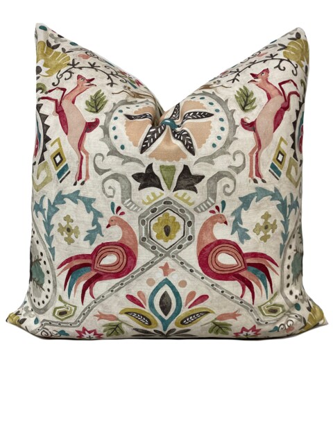 Jane Churchill Roxton in Multi Cushion Cover Pillow Double Sided - image 1