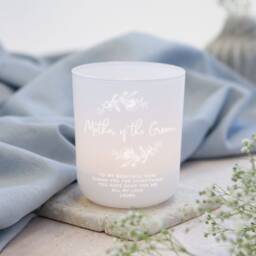 Mother Of The Groom Gift Tealight Holder With Candles Tea Light Keepsake - Personalised Gifts - thumbnail 1