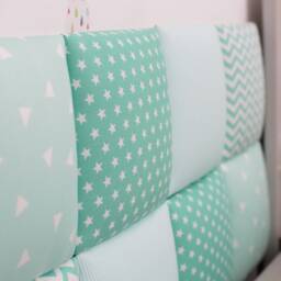 Kids Headboard, Decorative Child Protection Pad, Wall Padding For Toddler, Montessori Sleeping Area, Upholstered Soft Headboard Panels - thumbnail 2