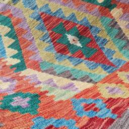 Handmade Rug, Classic Artisan Afghan Turkish Navajo Geometric Wool Kilim Rug 155x101 cm - thumbnail 4