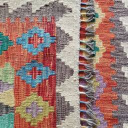 Handmade Rug, Classic Artisan Afghan Turkish Navajo Geometric Wool Kilim Rug 155x101 cm - thumbnail 3
