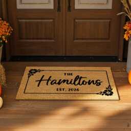 Family Name Welcome Mat - Custom Door - thumbnail 4